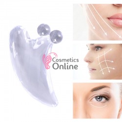 Accesoriu pentru masaj facial cu 2 bile din plastic - 0Q2351A Transparent